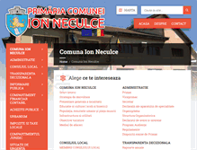 Tablet Screenshot of primaria-ionneculce.ro